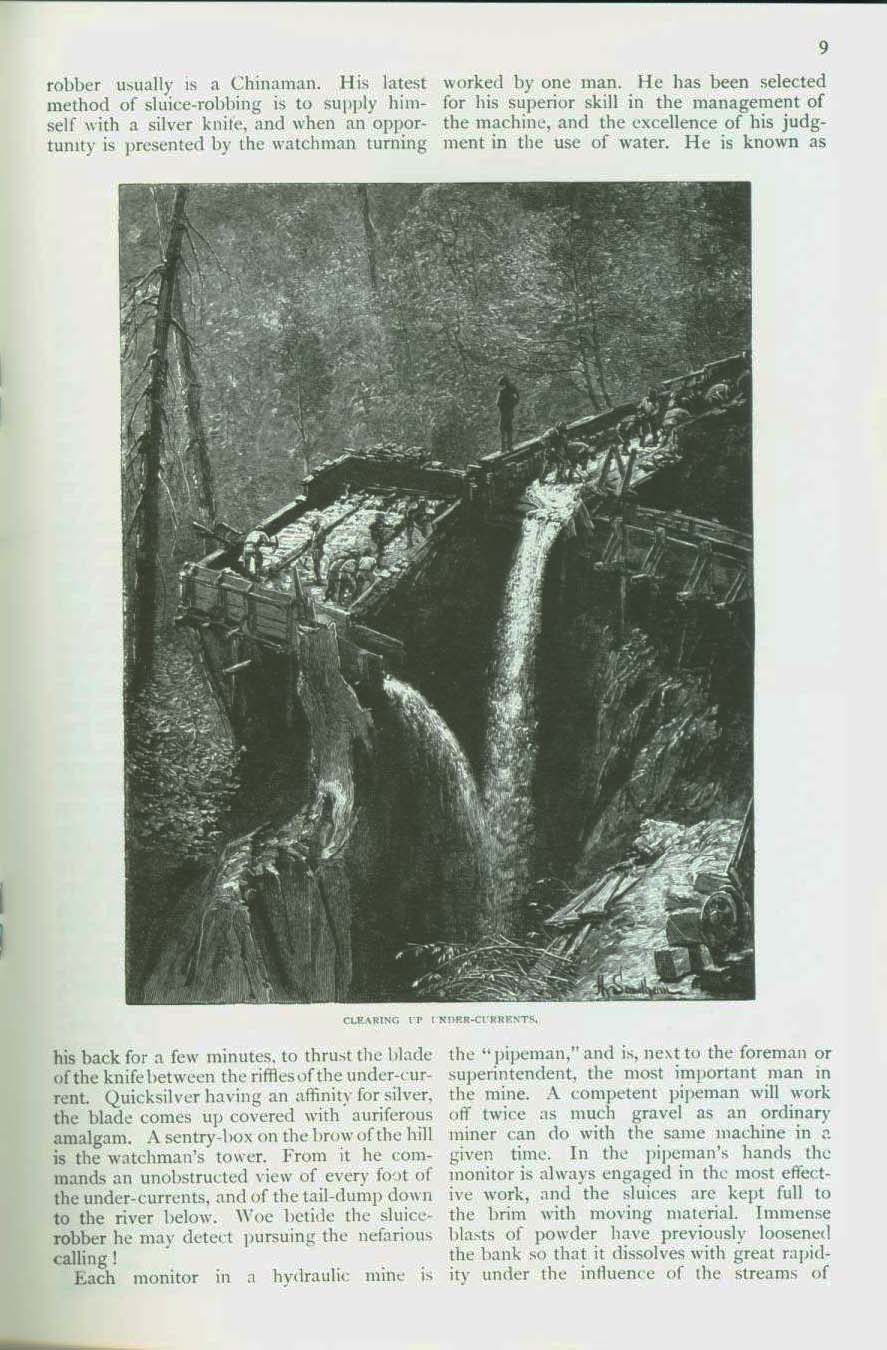 HYDRAULIC GOLD-MINING IN CALIFORNIA, 1883. vist0052f
